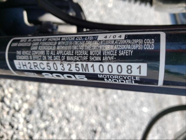 2005 HONDA VT750 CA JH2RC50325M100081