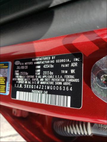 2021 KIA K5 LXS 5XXG14J21MG006364