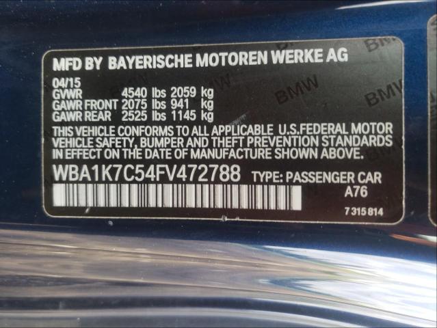 2015 BMW 228 XI WBA1K7C54FV472788