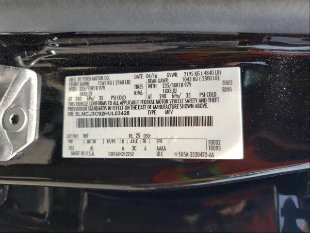 2017 LINCOLN MKC RESERV 5LMCJ3C92HUL03428