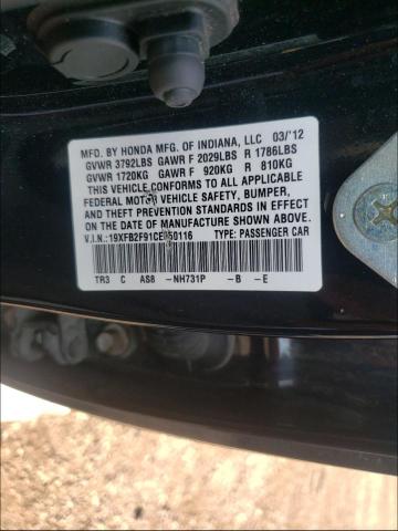 2012 HONDA CIVIC EX-L 19XFB2F91CE050116