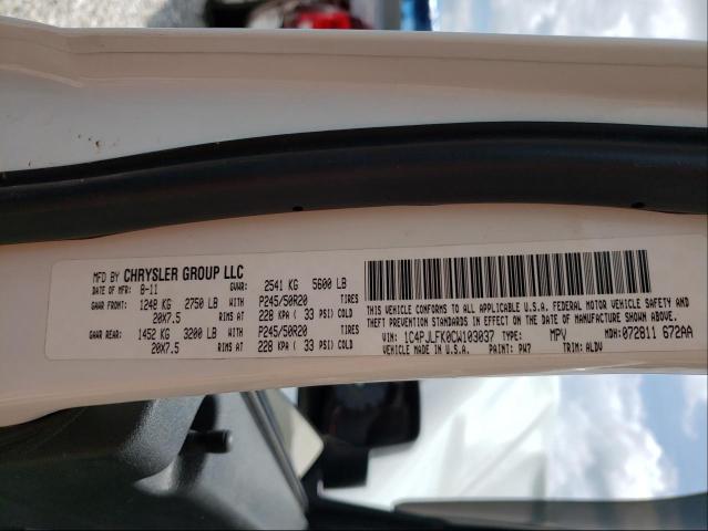 2012 JEEP LIBERTY JE 1C4PJLFK0CW103037