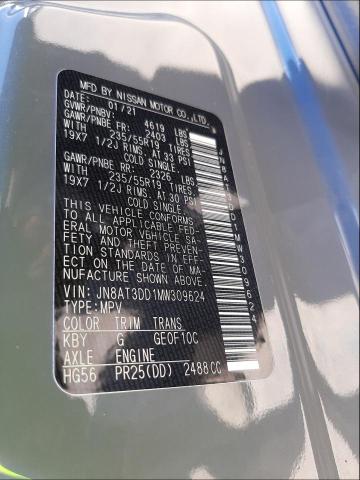 2021 NISSAN ROGUE PLAT JN8AT3DD1MW309624