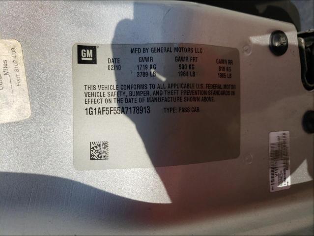 2010 CHEVROLET COBALT 2LT 1G1AF5F55A7178913