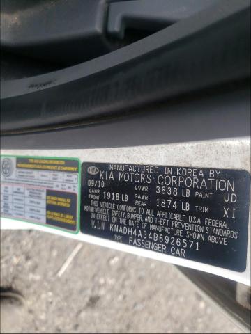 2011 KIA RIO BASE KNADH4A34B6926571
