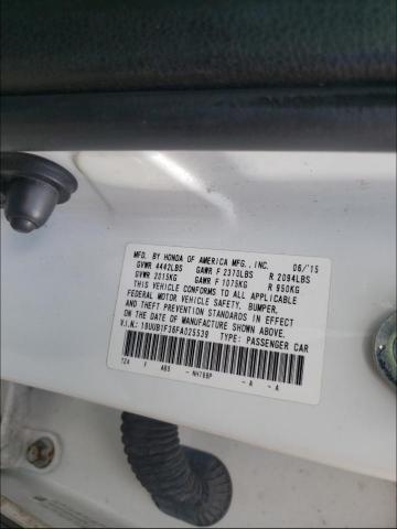 2015 ACURA TLX 19UUB1F36FA025539