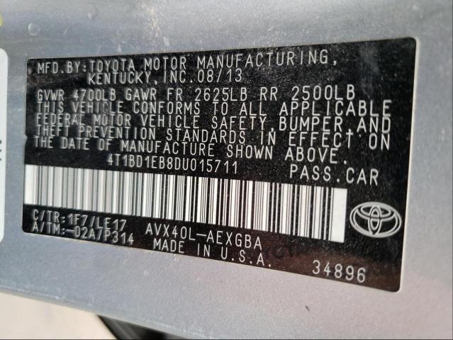 2013 TOYOTA AVALON HYB 4T1BD1EB8DU015711