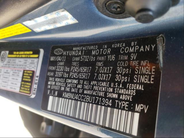 2011 HYUNDAI VERACRUZ G KM8NU4CC2BU171394