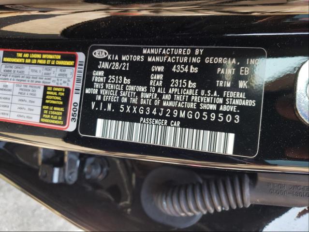 2021 KIA K5 EX 5XXG34J29MG059503