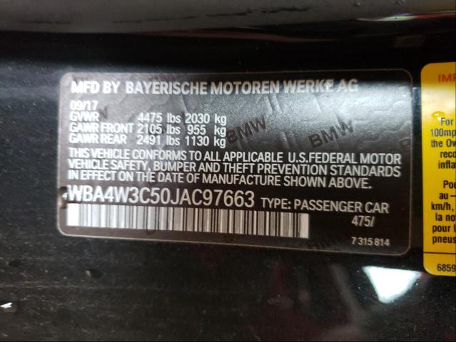 2018 BMW 430I WBA4W3C50JAC97663