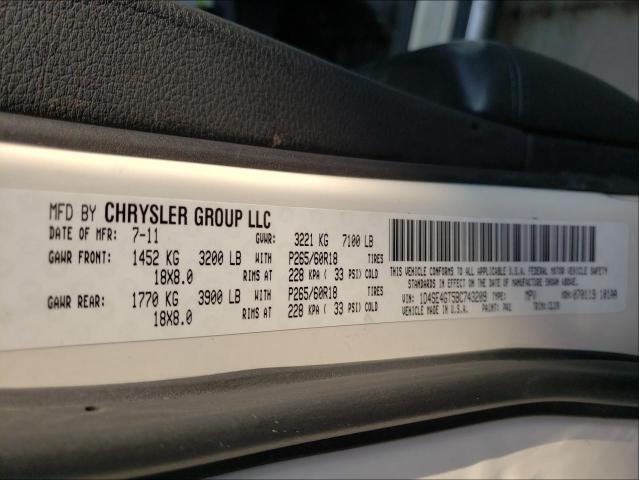 2011 DODGE DURANGO CR 1D4SE4GT5BC743209