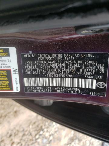 2015 TOYOTA AVALON HYB 4T1BD1EB4FU037949