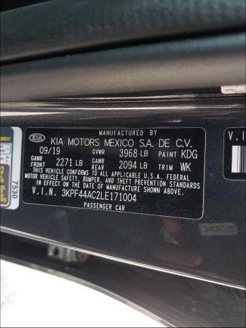 2020 KIA FORTE GT 3KPF44AC2LE171004