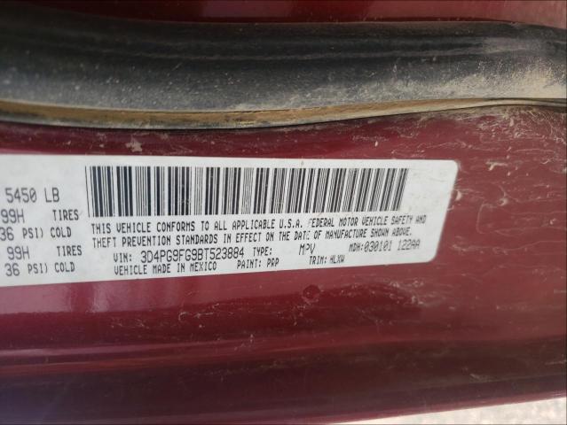 2011 DODGE JOURNEY LU 3D4PG9FG9BT523884