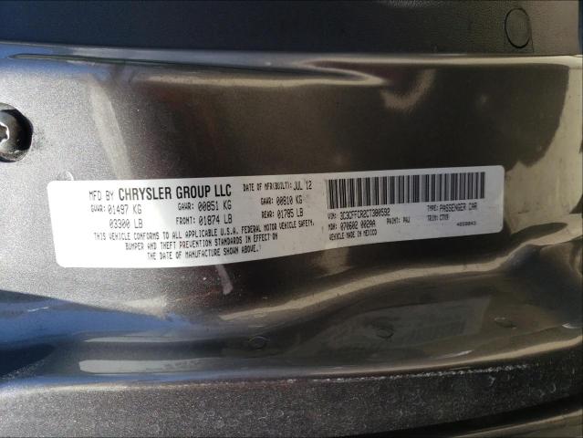 2012 FIAT 500 LOUNGE 3C3CFFCR2CT380592