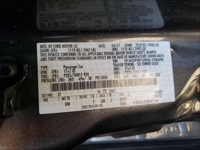 2017 FORD C-MAX TITA 1FADP5FU5HL108456