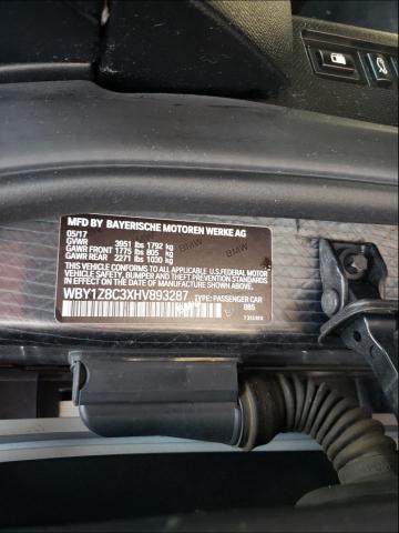 2017 BMW I3 REX WBY1Z8C3XHV893287