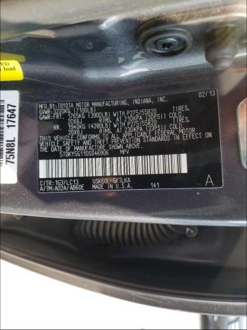 2013 TOYOTA SEQUOIA LI 5TDKY5G11DS046906