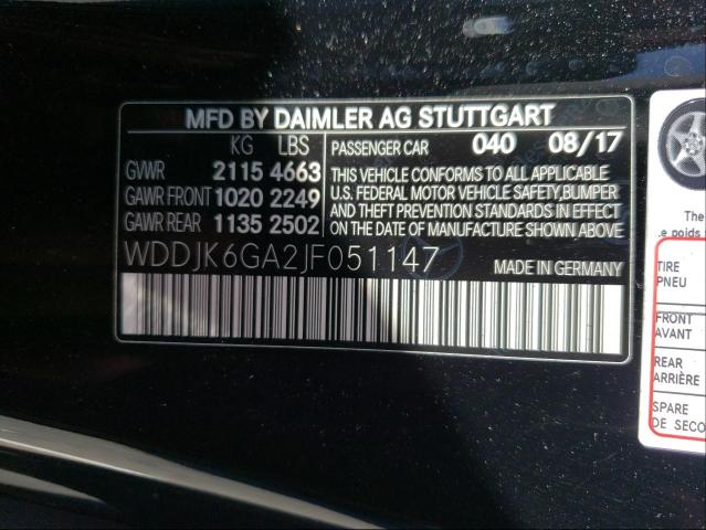 2018 MERCEDES-BENZ SL 450 WDDJK6GA2JF051147