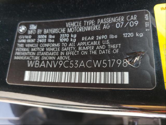 2010 BMW 535 WBANV9C53ACW51798