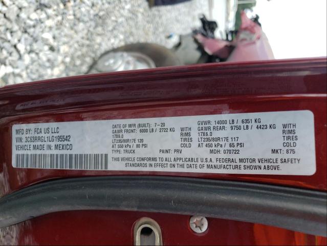 2020 RAM 3500 TRADE 3C63RRGL1LG195542
