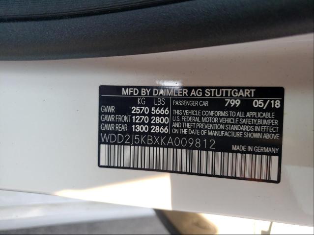2019 MERCEDES-BENZ CLS 450 4M WDD2J5KBXKA009812
