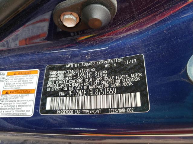 2020 TOYOTA 86 GT JF1ZNAE19L8751559