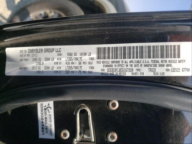 2012 DODGE RAM 3500 L 3C63D3FL8CG167220