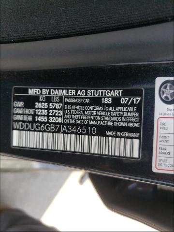 2018 MERCEDES-BENZ S 450 WDDUG6GB7JA346510