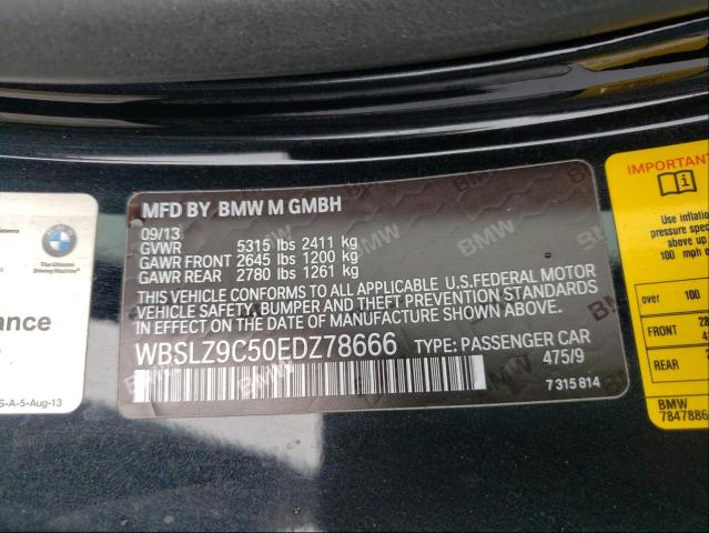 2014 BMW M6 WBSLZ9C50EDZ78666