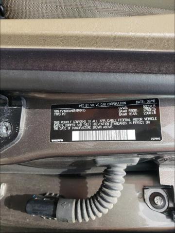 2011 VOLVO S80 T6 YV1902AH0B1140435