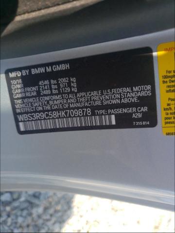 2017 BMW M4 WBS3R9C58HK709878