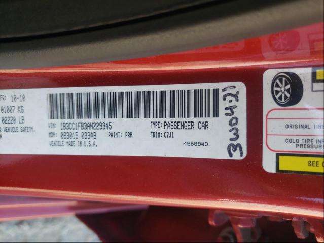 2010 DODGE AVENGER EX 1B3CC1FB3AN229345