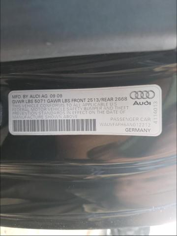 2010 AUDI A5 PRESTIG WAUVFAFH6AN012212