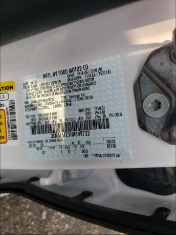 2017 LINCOLN MKZ RESERV 3LN6L5FC5HR649722