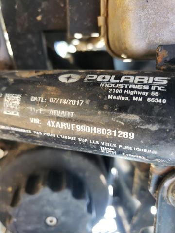 2017 POLARIS RANGER CRE 4XARVE990H8031289