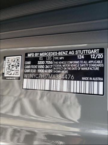 VIN W1NYC7HJ7MX384476 2021 Mercedes-Benz G-Class, 6... no.10