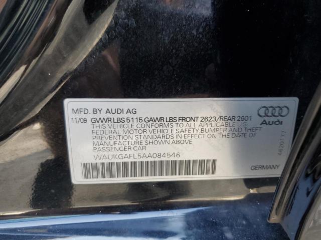 2010 AUDI S4 PRESTIG WAUKGAFL5AA084546