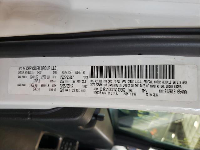 2012 JEEP LIBERTY LI 1C4PJMCKXCW143362