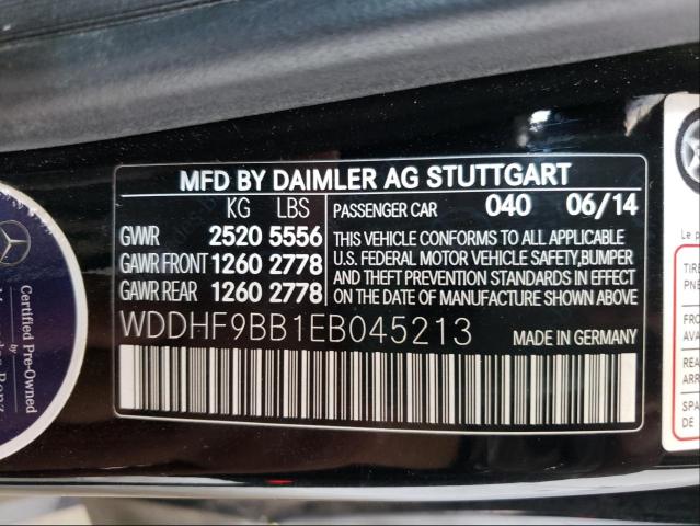2014 MERCEDES-BENZ E 550 4MAT WDDHF9BB1EB045213