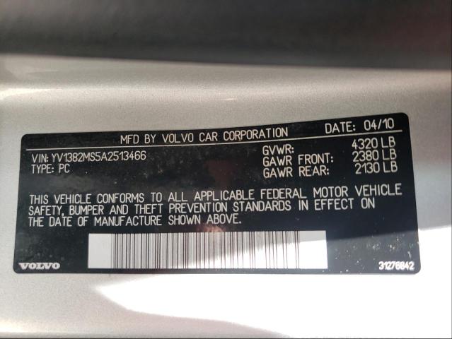 2010 VOLVO S40 2.4I YV1382MS5A2513466