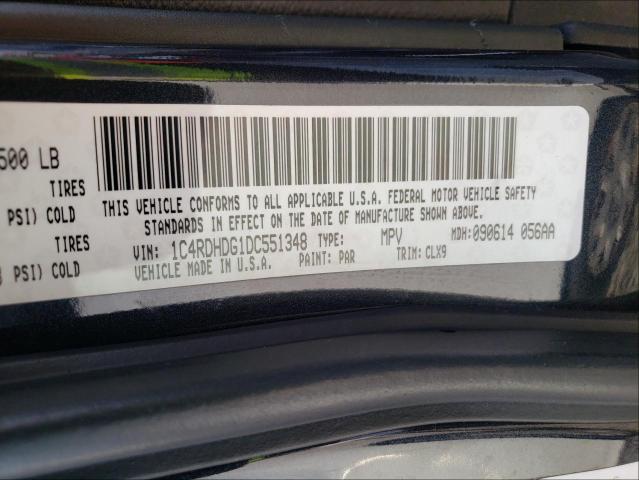 2013 DODGE DURANGO CR 1C4RDHDG1DC551348