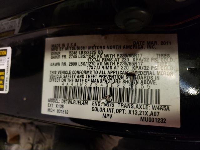 2011 MITSUBISHI ENDEAVOR L 4A4JN2AS4BE025855