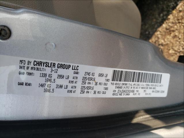 2012 DODGE RAM VAN 2C4JDGAG3CR324986