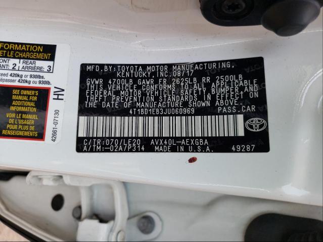 2018 TOYOTA AVALON HYB 4T1BD1EB3JU060969