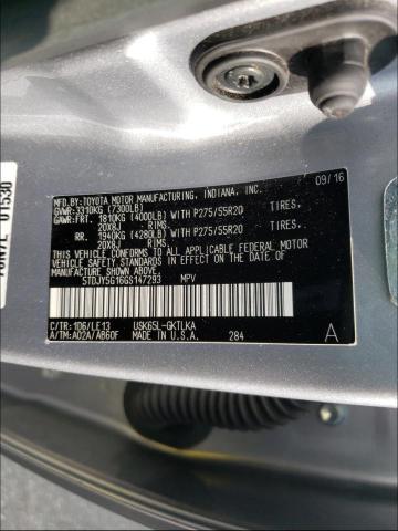 2016 TOYOTA SEQUOIA LI 5TDJY5G16GS147293