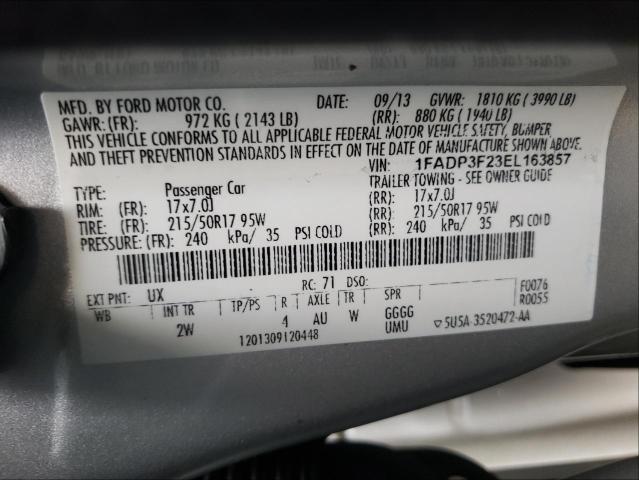 2014 FORD FOCUS SE 1FADP3F23EL163857