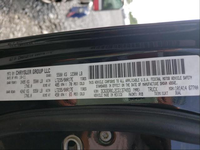 2012 DODGE RAM 3500 L 3C63DRKL2CG137493