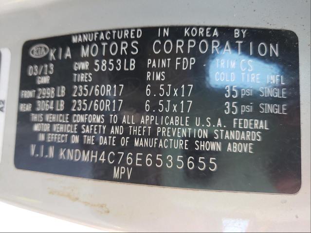 2014 KIA SEDONA EX KNDMH4C76E6535655