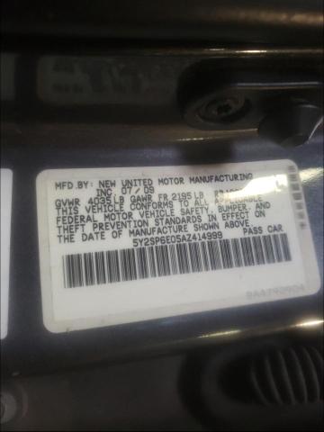 2010 PONTIAC VIBE 5Y2SP6E05AZ414999